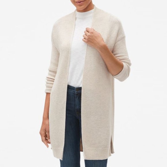 GAP Sweaters - GAP Textured Open-Front Long Cardigan